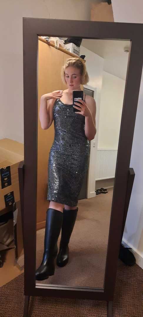 Rent Bardot Sequin Slip Dress | Hirestreet
