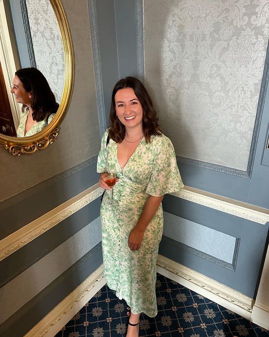 Rent Keepsake The Label Pistachio Blossom Blaze Midi Dress | Hirestreet