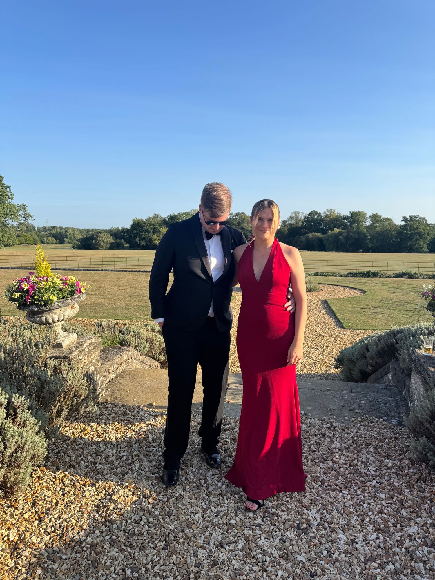 Rent Dress The Population Camden Garnet Fishtail Maxi Dress | Hirestreet