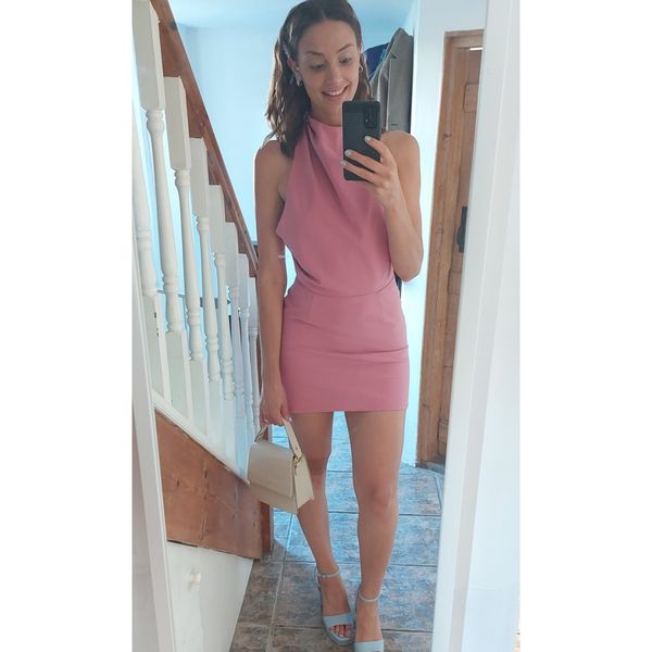 knee length dresses for ladies Rent Finders Keepers Pink Mae Mini Dress