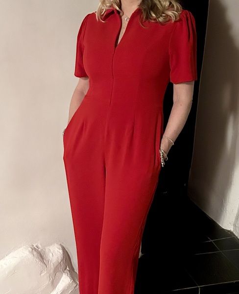 dress the population red sequin jumpsuit Dress the Population Women's Charlie Sequin Jumpsuit - Black
