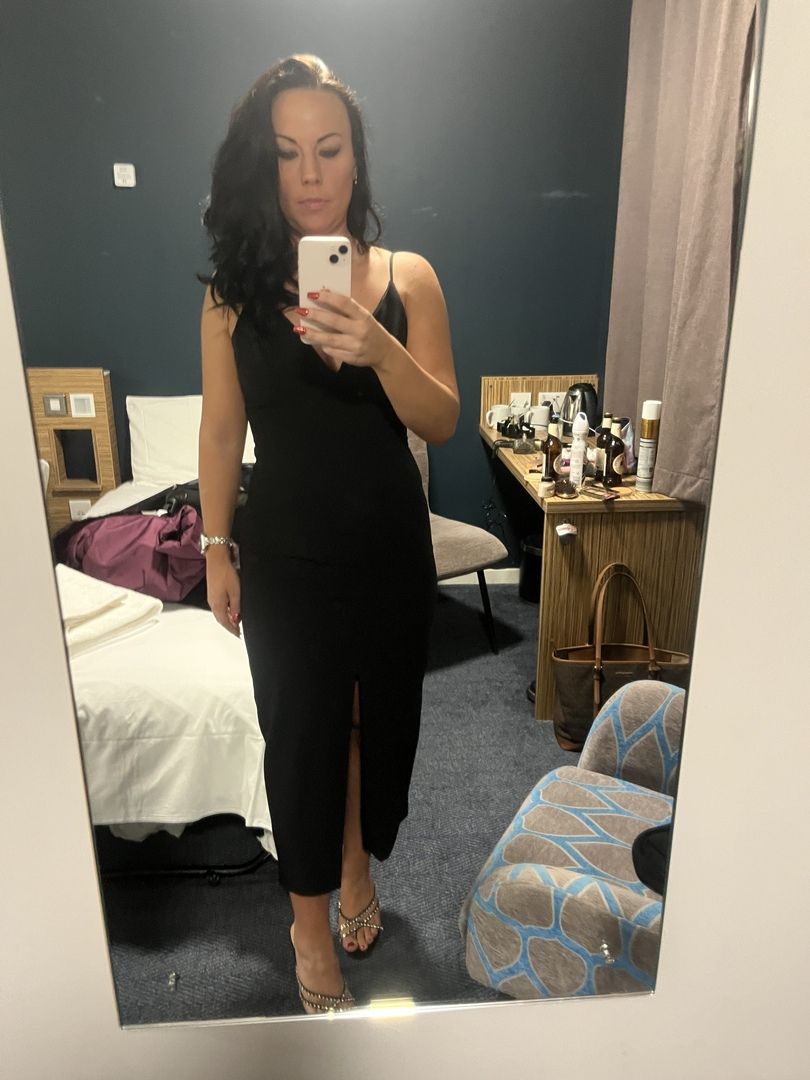 Rent Bardot Black Diana Midi Dress | Hirestreet