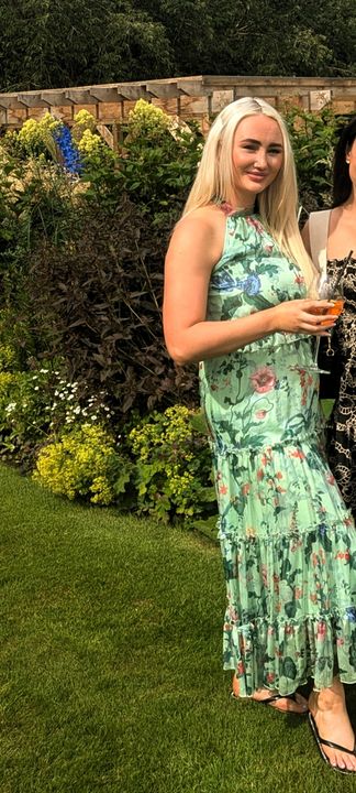 Rent Oasis Trailing Flower Printed Halter Midi Dress | Hirestreet