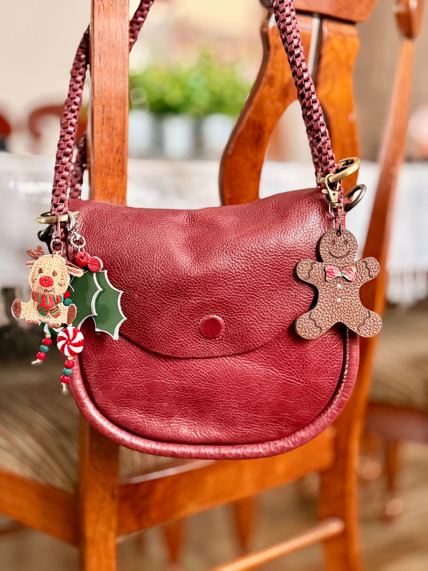Sac Bandoulière En Cuir Rouge Pour Femme - Marque Newage - Neuf Avec étiquettes