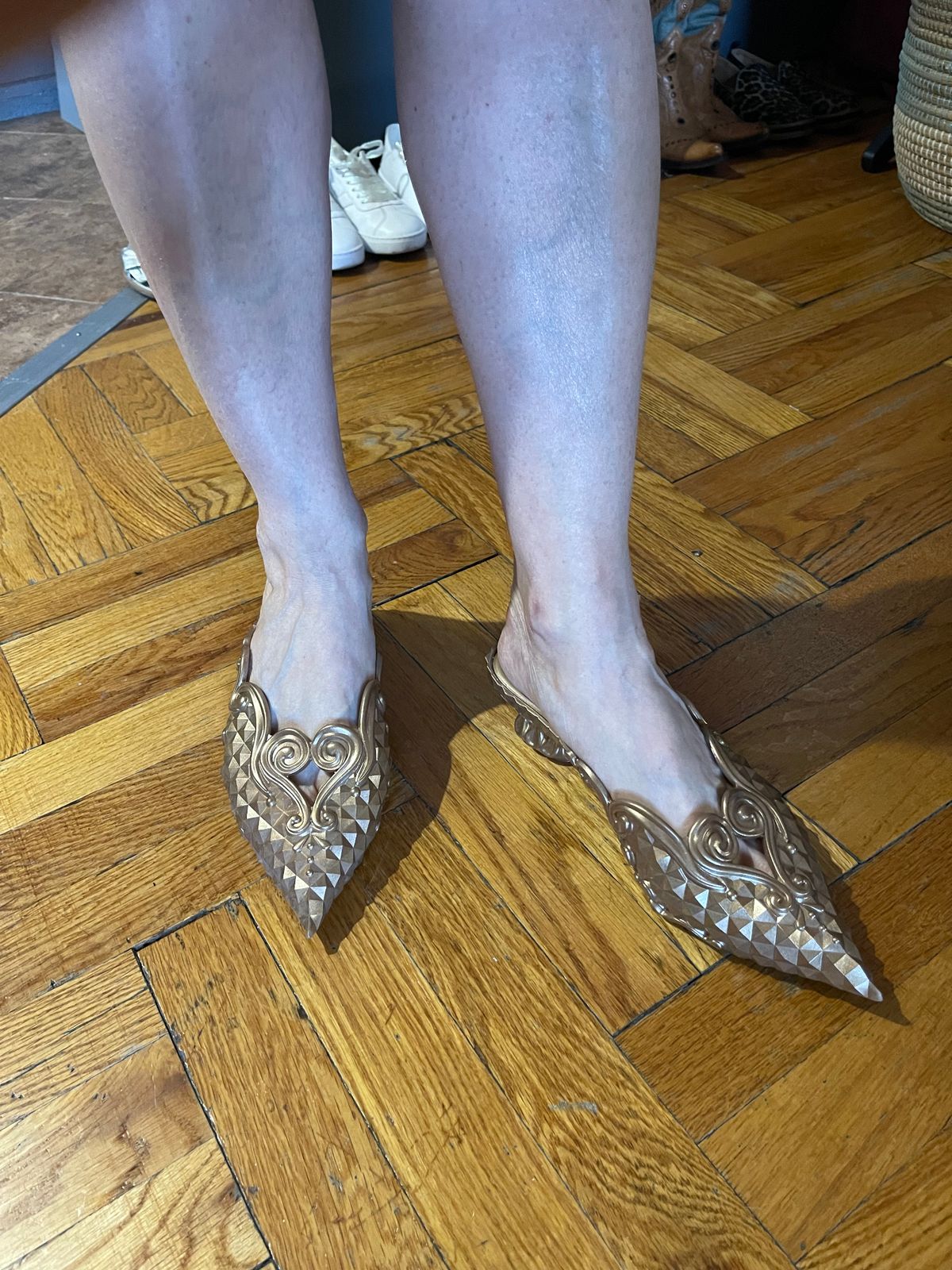 Court Shoe Slide in Clear/White Melissa Shoes US