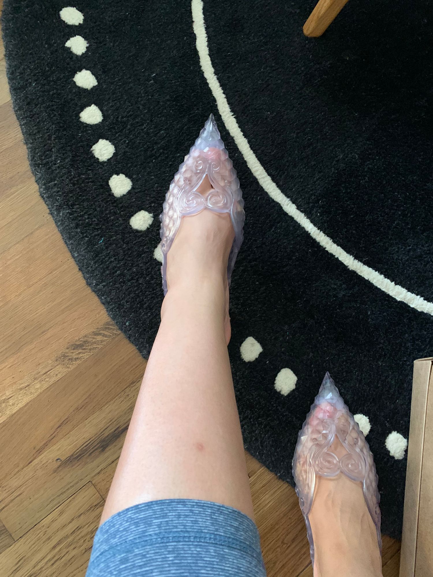 Court Shoe Slide in Clear/White | Melissa Shoes US