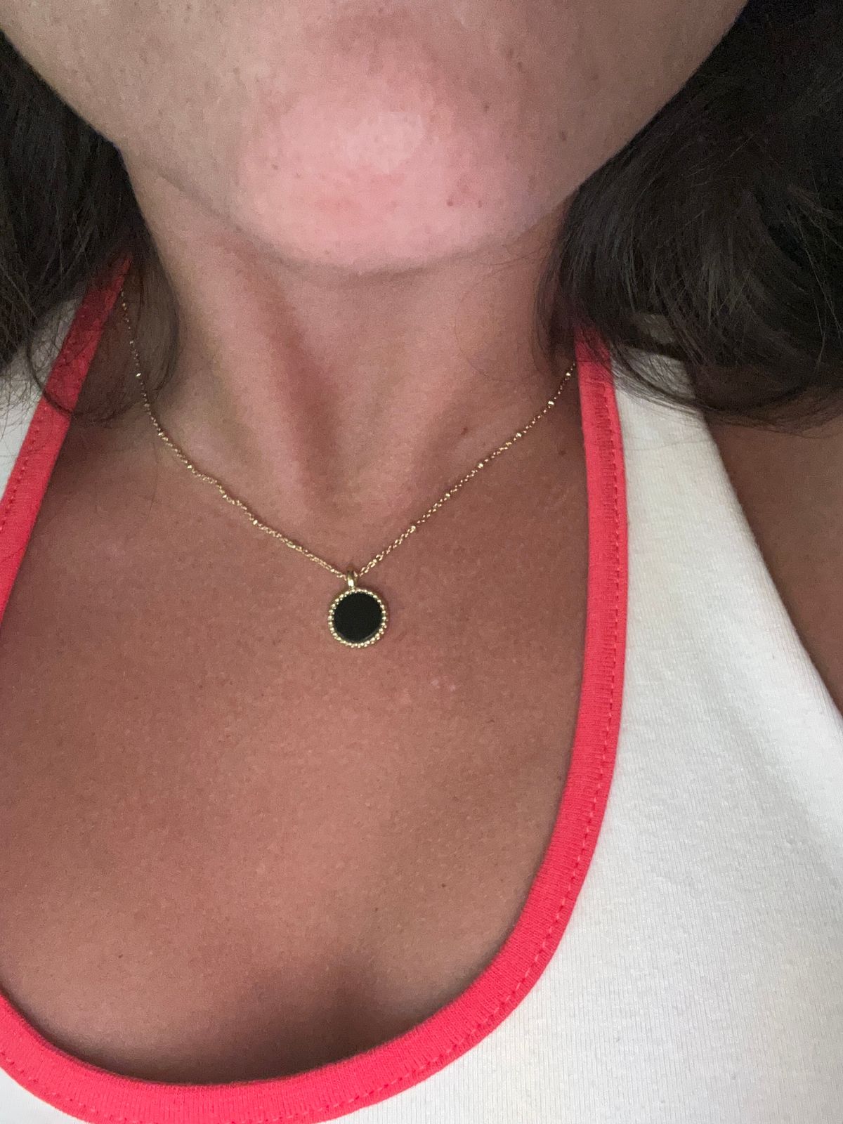 Natural Black Onyx Protection Necklace | Oomiay