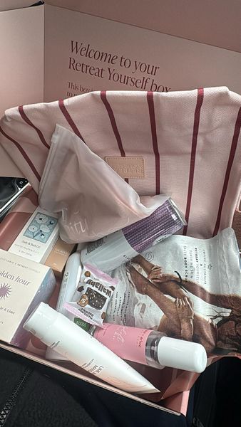 Customer photo: a Retreat Box being unpacked