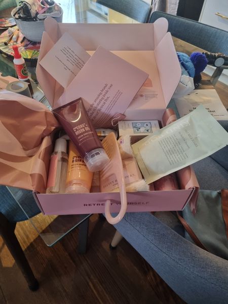 Customer photo: a Retreat Box opened on a chair