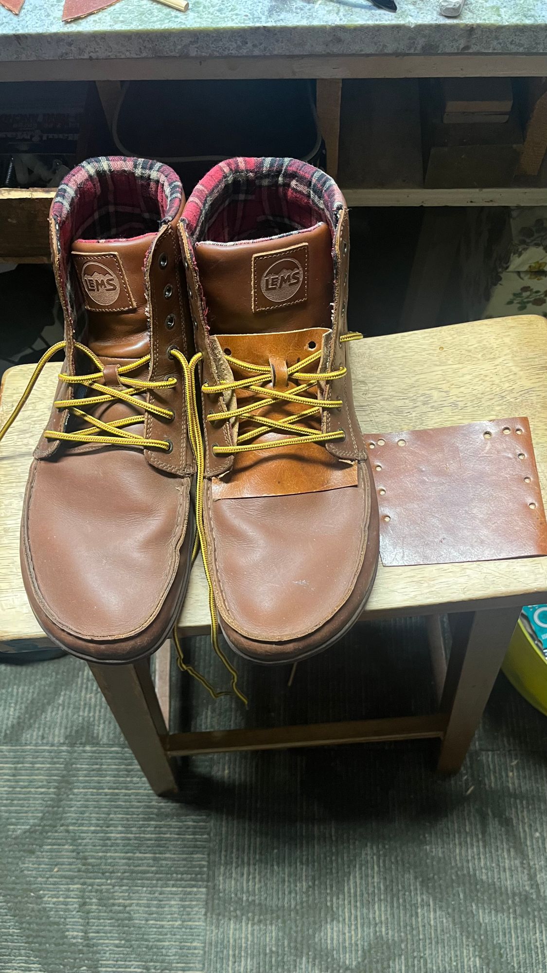 Bota de cuero Boulder Botas minimalistas Zero Drop para hombre