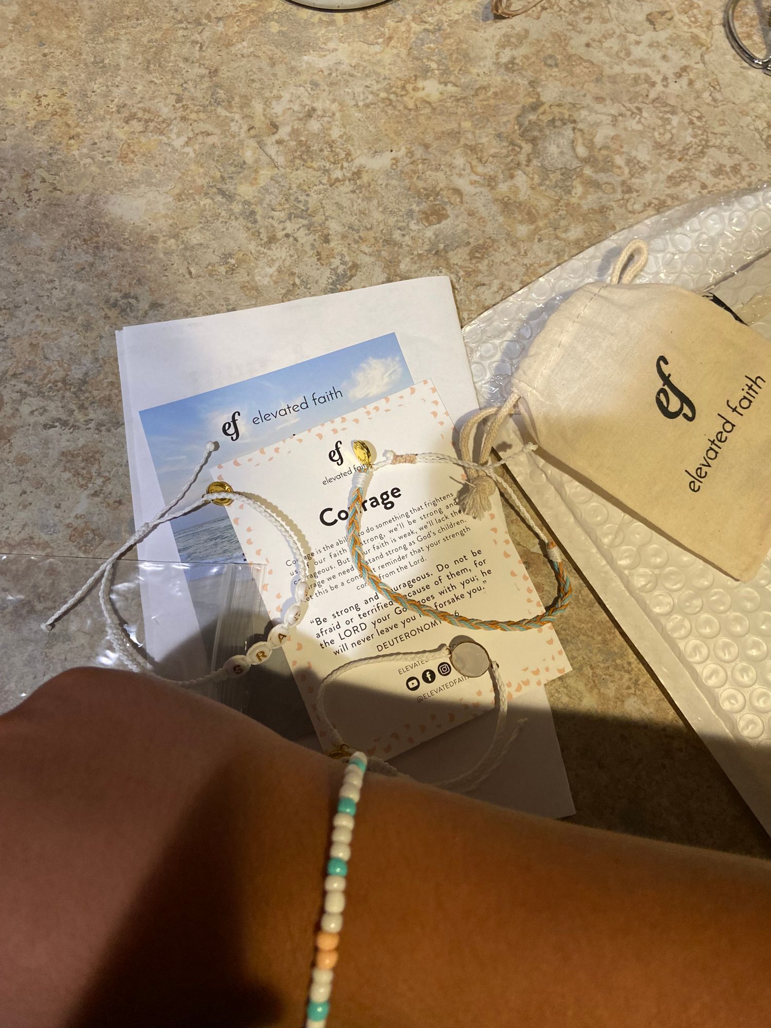 Courage String Bracelets Christian Jewelry Elevated Faith