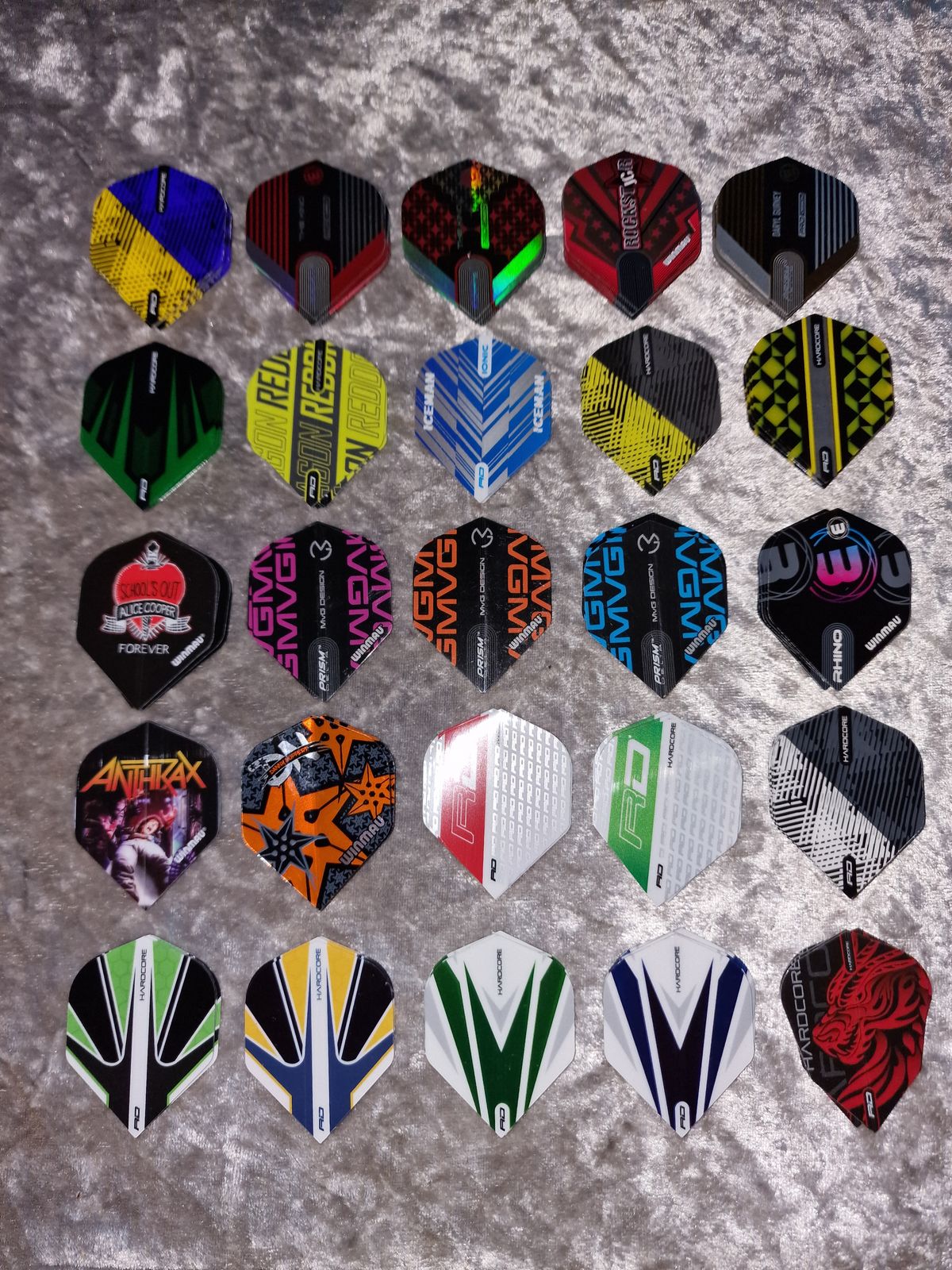 Red Dragon Hardcore Flight Luke Humphries Blue TF6864 - Dartshop Zaanstad