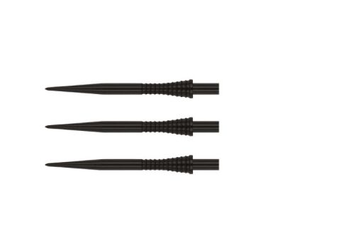 RED DRAGON Raptor GT Black Gripped 50mm Dart Points - Specialist Points Set For Improved Accuracy