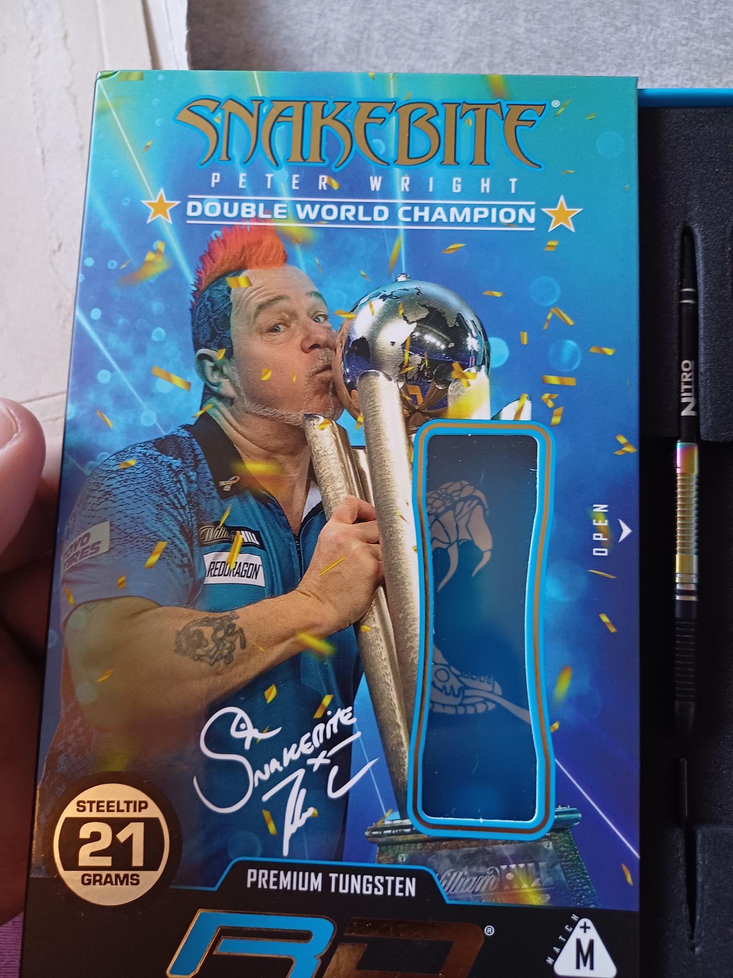 Darts nyíl készlet RedDragon Peter Wright Snakebite Euro11 Element 90% 24g