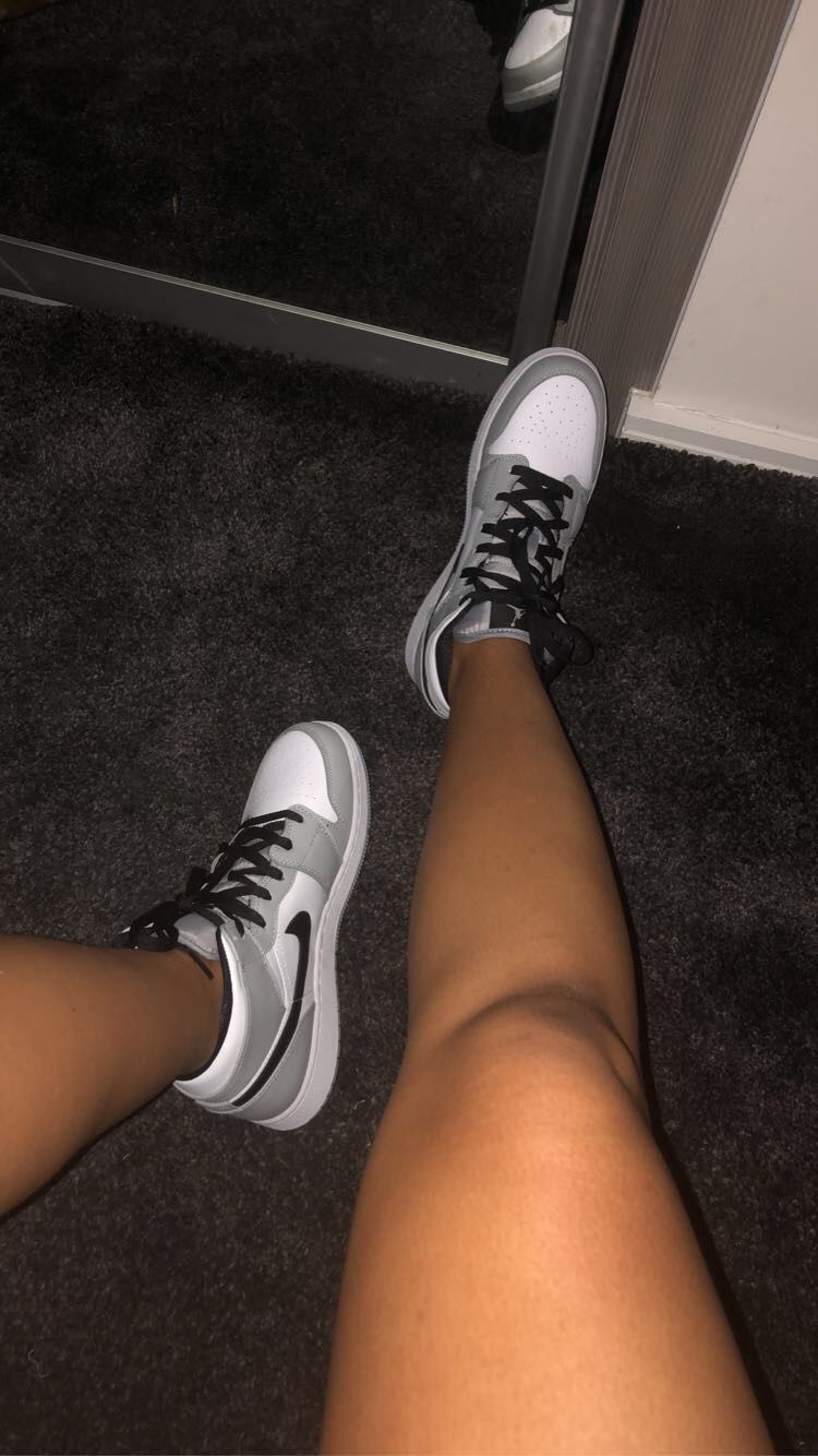 Grey Anthracite Smoke Grey Jordan On Feet Air Jordan Mid GS 