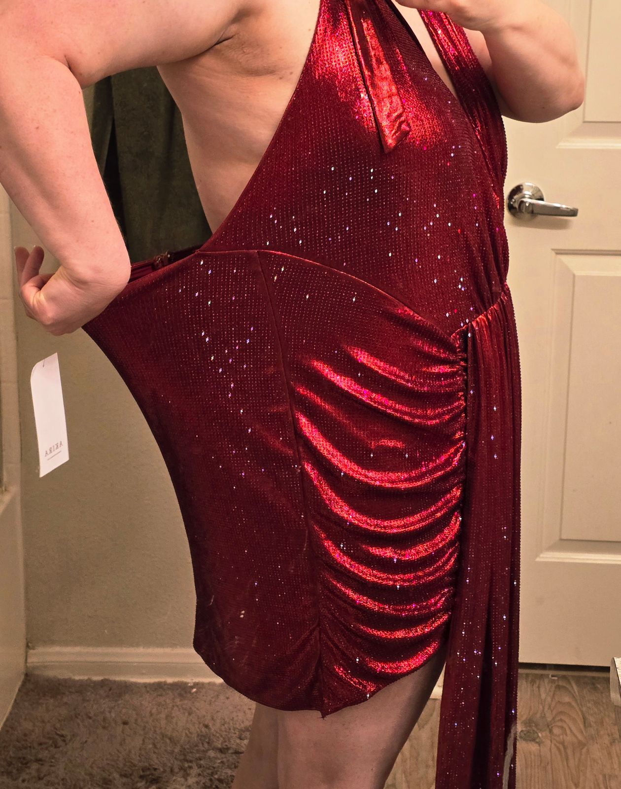 DREAM GIRL RHINESTONE DRESS IN RED AKIRA DREAM GIRL RHINESTONE DRESS IN RED AKIRA