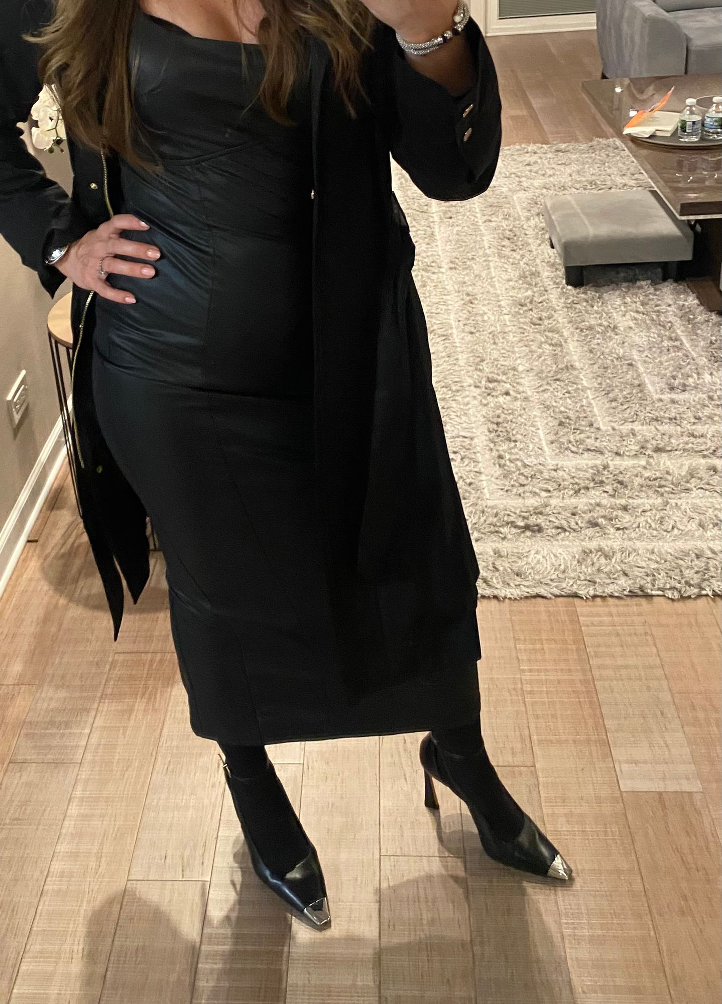 akira black leather dress RIDE OR DIE FAUX LEATHER MINI DRESS