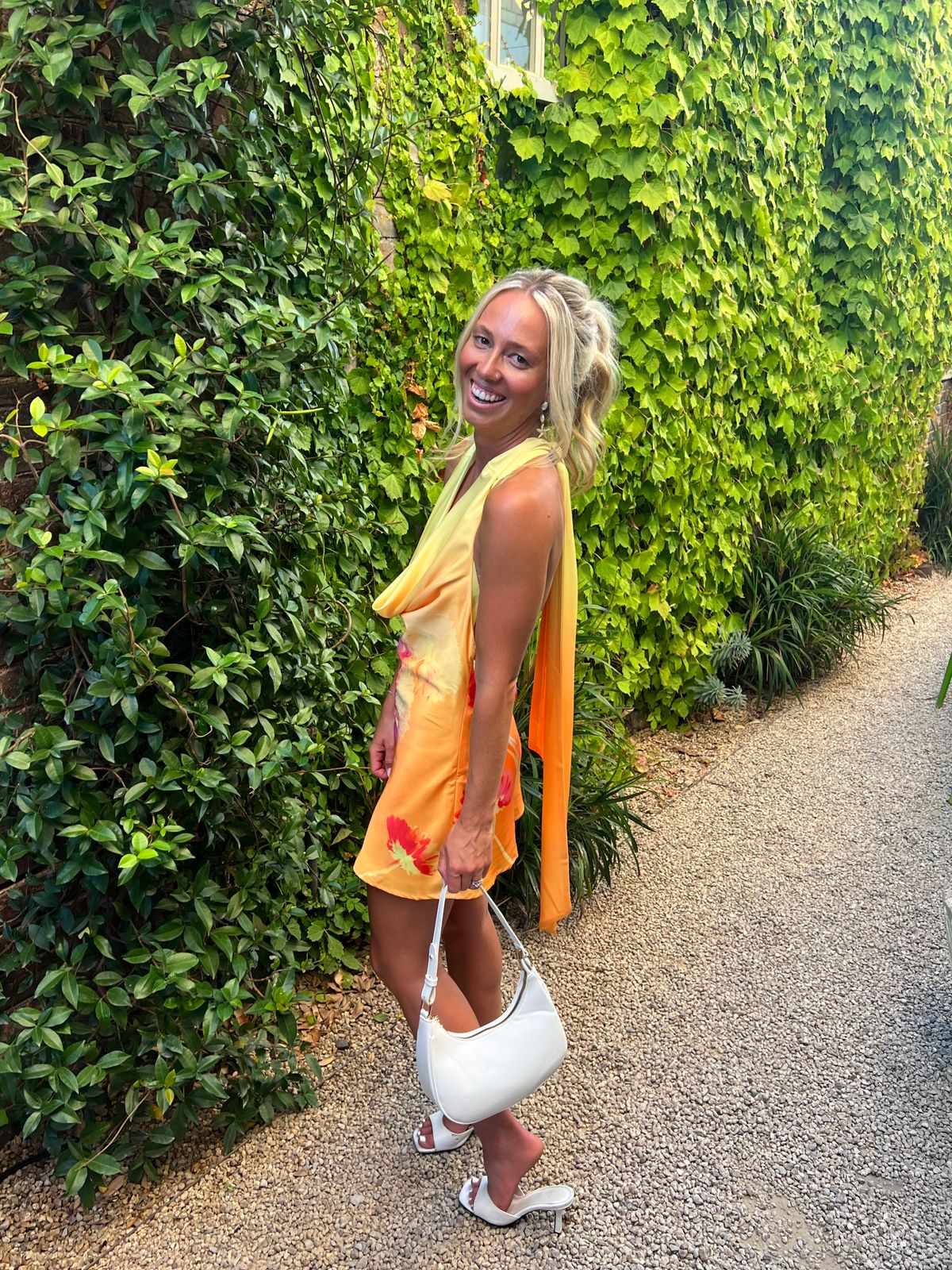 peppermayo orange mini dress Hurts Like Hell Strapless Mini Dress