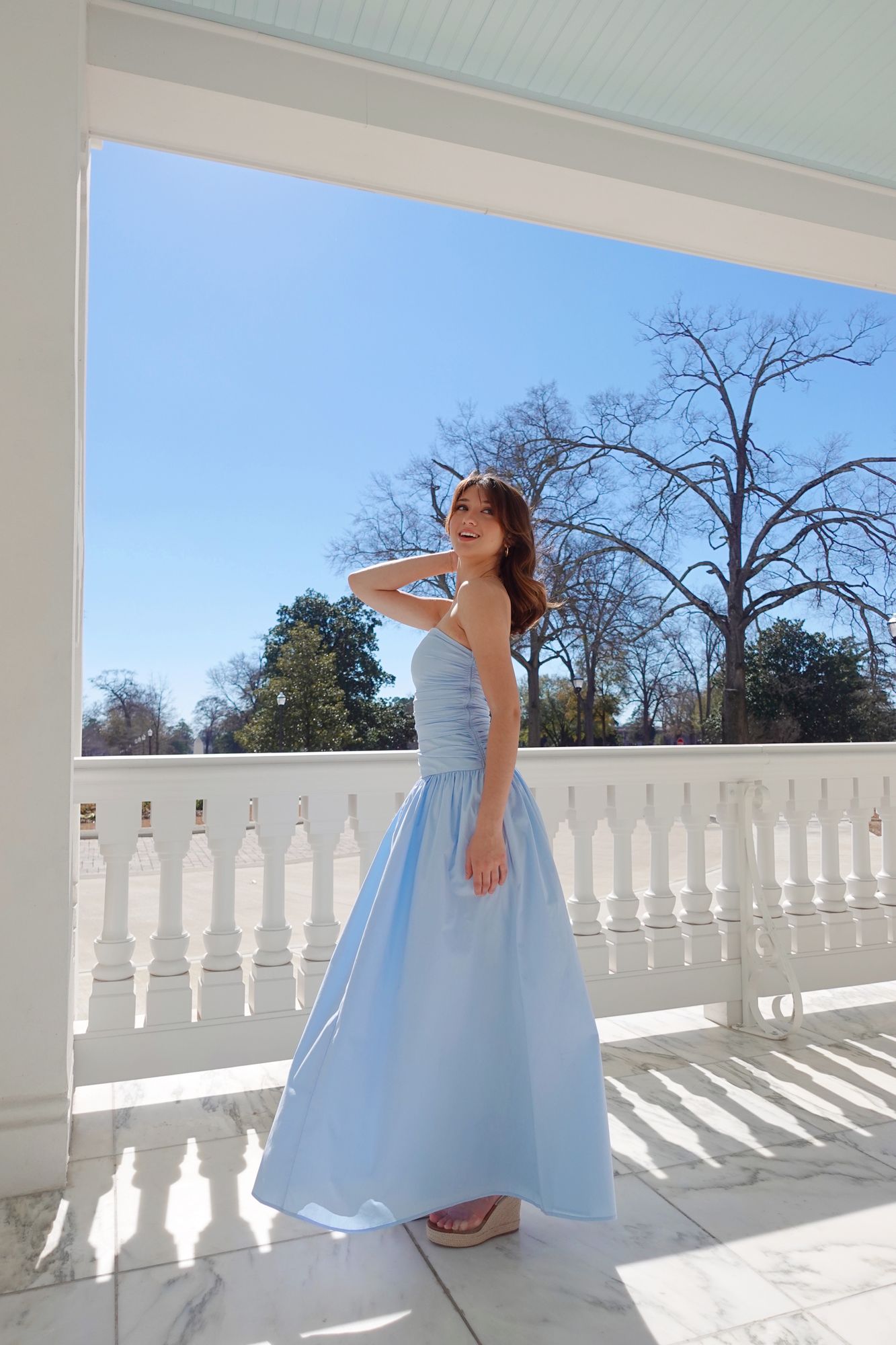 Carmel Maxi Dress - Blue  Peppermayo US