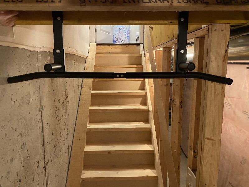 Diy Hang Pull Up Bar From Joists AmStaff TU038 Joist Rafter Chin