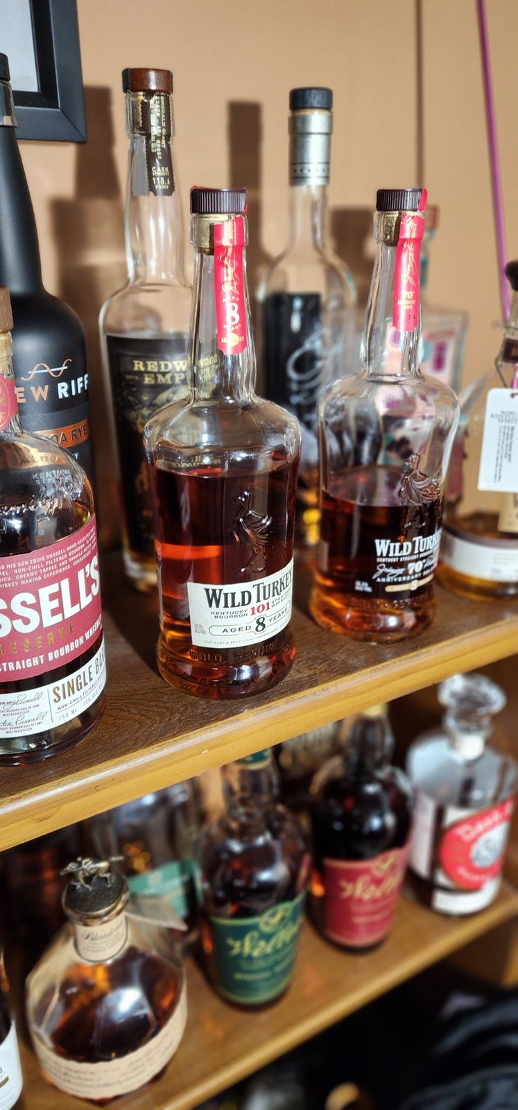 古酒 Wild Turkey 8年 オリジナルグラストレー付き ワイルドターキー8 