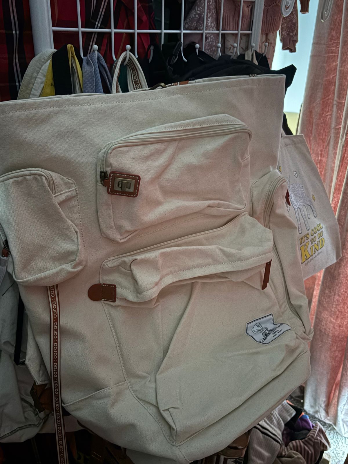 NWOT Caraa backpack in Sand Introducing one of our most exciting collabs yet ?️ Meet  main image 3