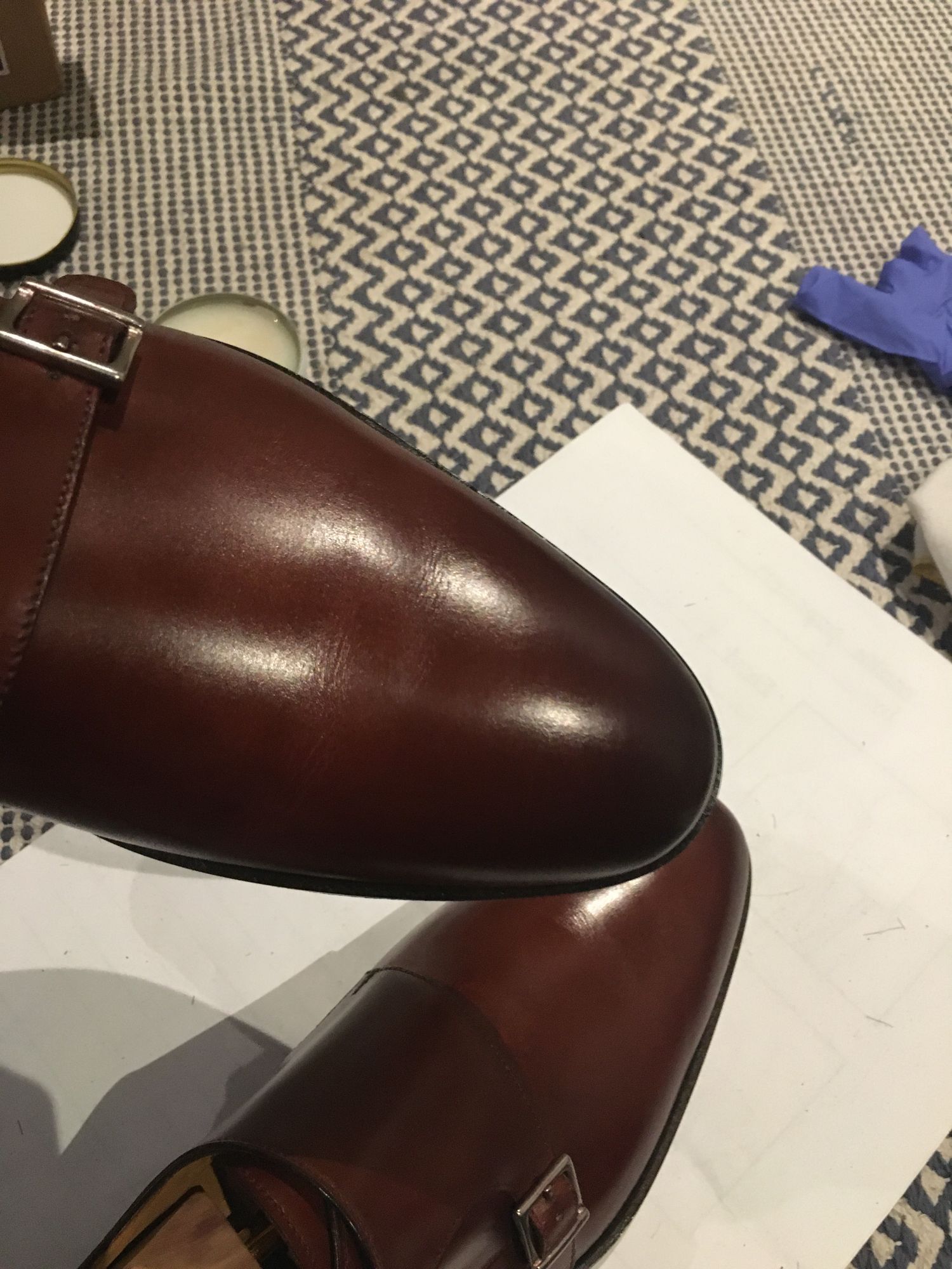 Monkstrap Vela Blue Nicol Antique italian monkstrap shoes - Toscana USA main image 2