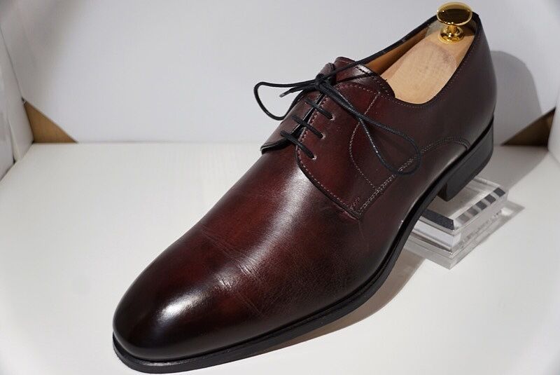 Dress Shoe Plain Toe Blucher Brown Antique – Ace Marks display picture 2