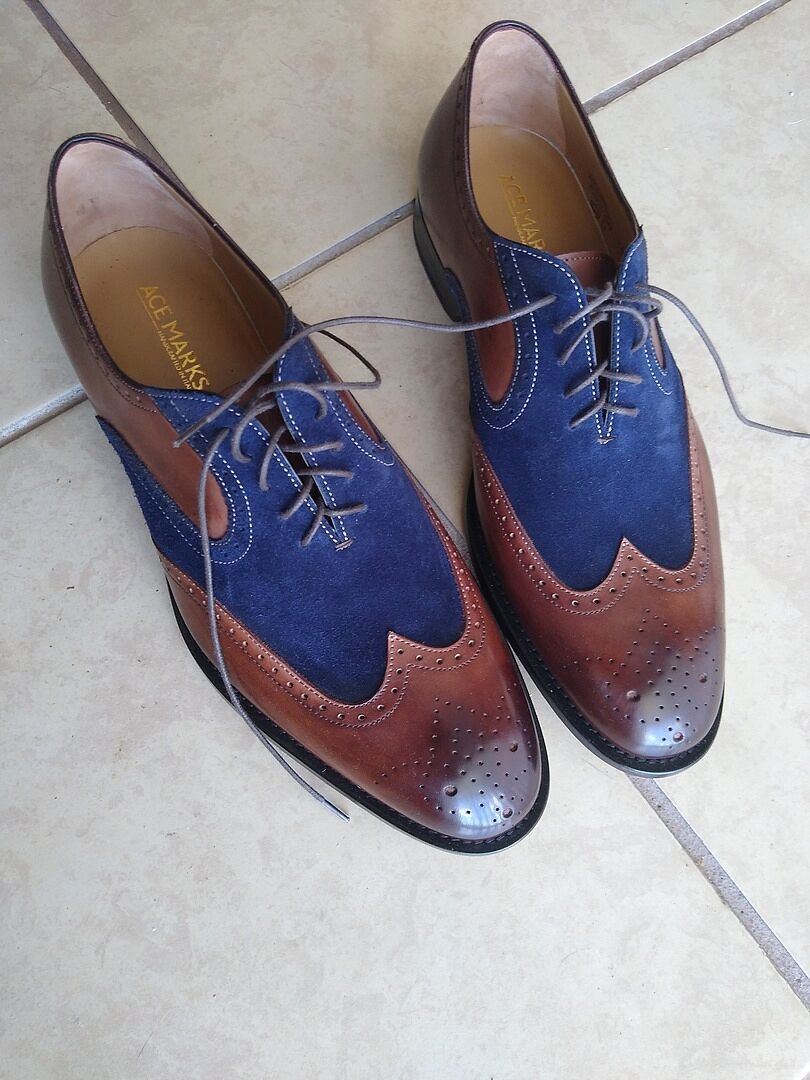 princess polly baby blue dress The Wingtip Brogue Oxford in Brown & Blue by Lethato sounds like a stylish  choice! The combination of brown and blue adds a unique touch to the  classic Oxford design. , ., ., ., #weddingshoesformen main image 0