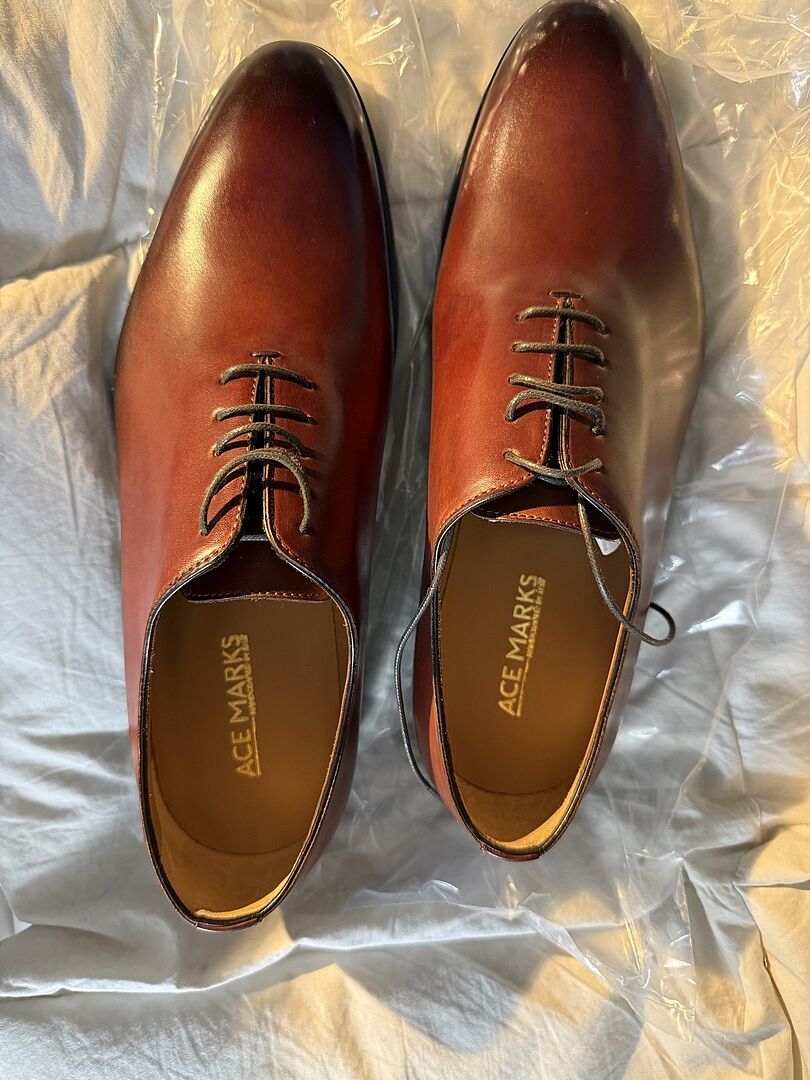 light brown leather dress shoes The Slip-On (Chestnut) 9.5 / Wide main image 1