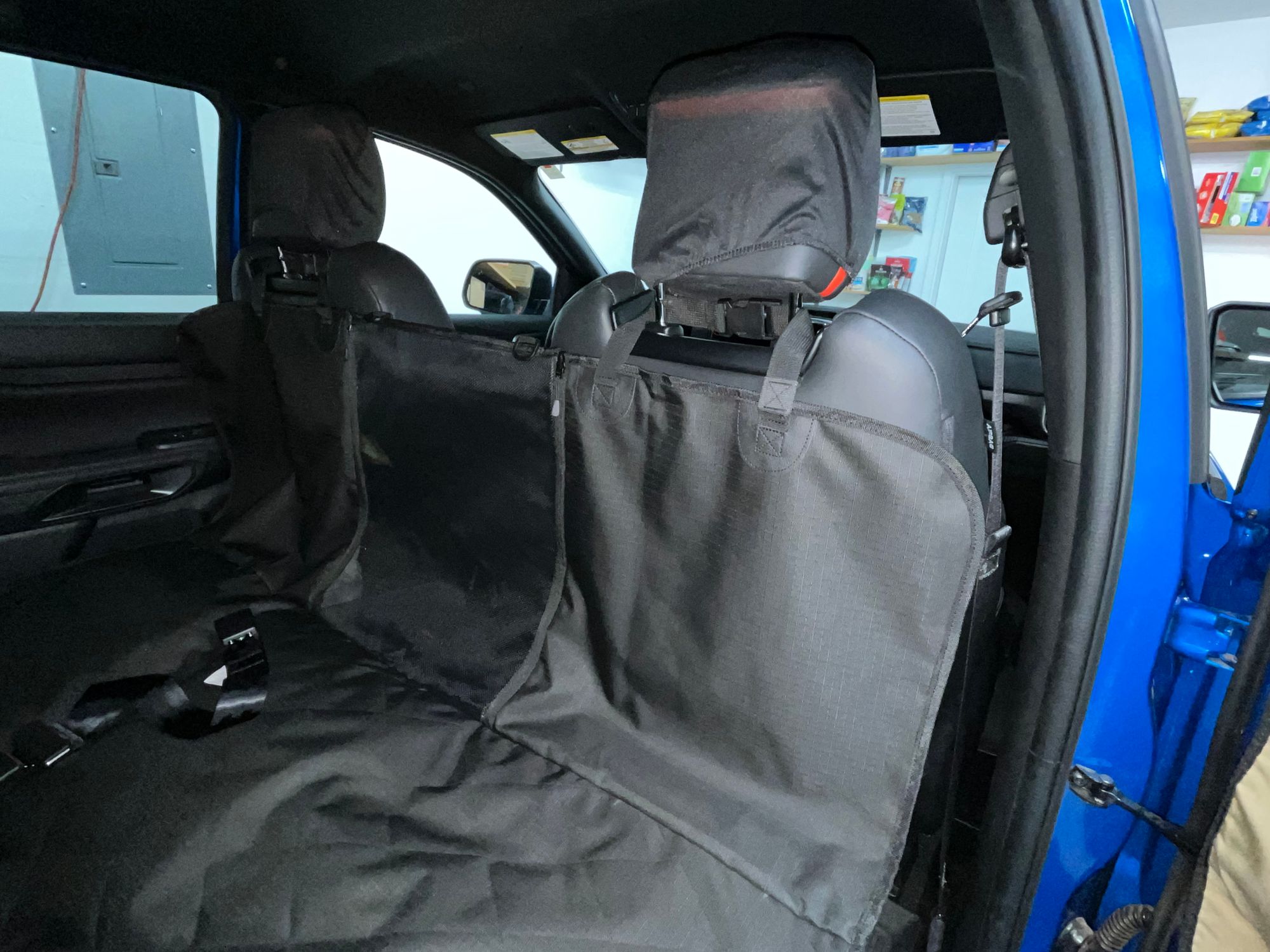 Quilted Black Rear Seat Cover For BMW 3 Series – Pet & Spill Protection, Universal