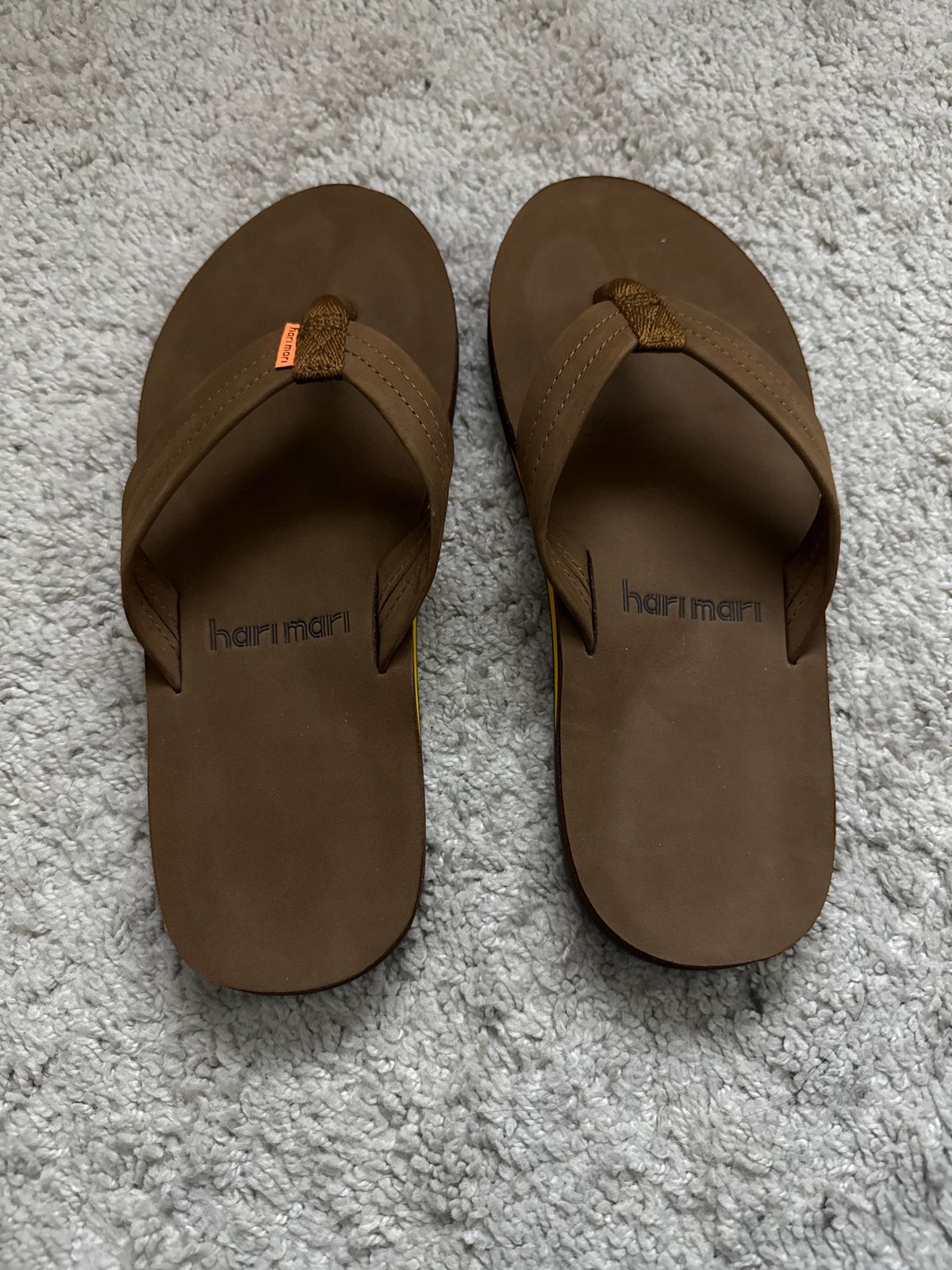 NEW HARI MARI men\'s fields flip flops in tan/olive Hari Mari Fields Flip Flops - Tan/Olive – Roosters Supply  main image 4