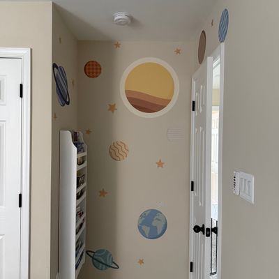 Solar system wall decals