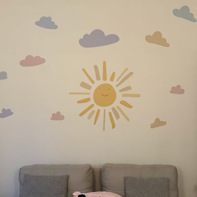 Cloud wall decals