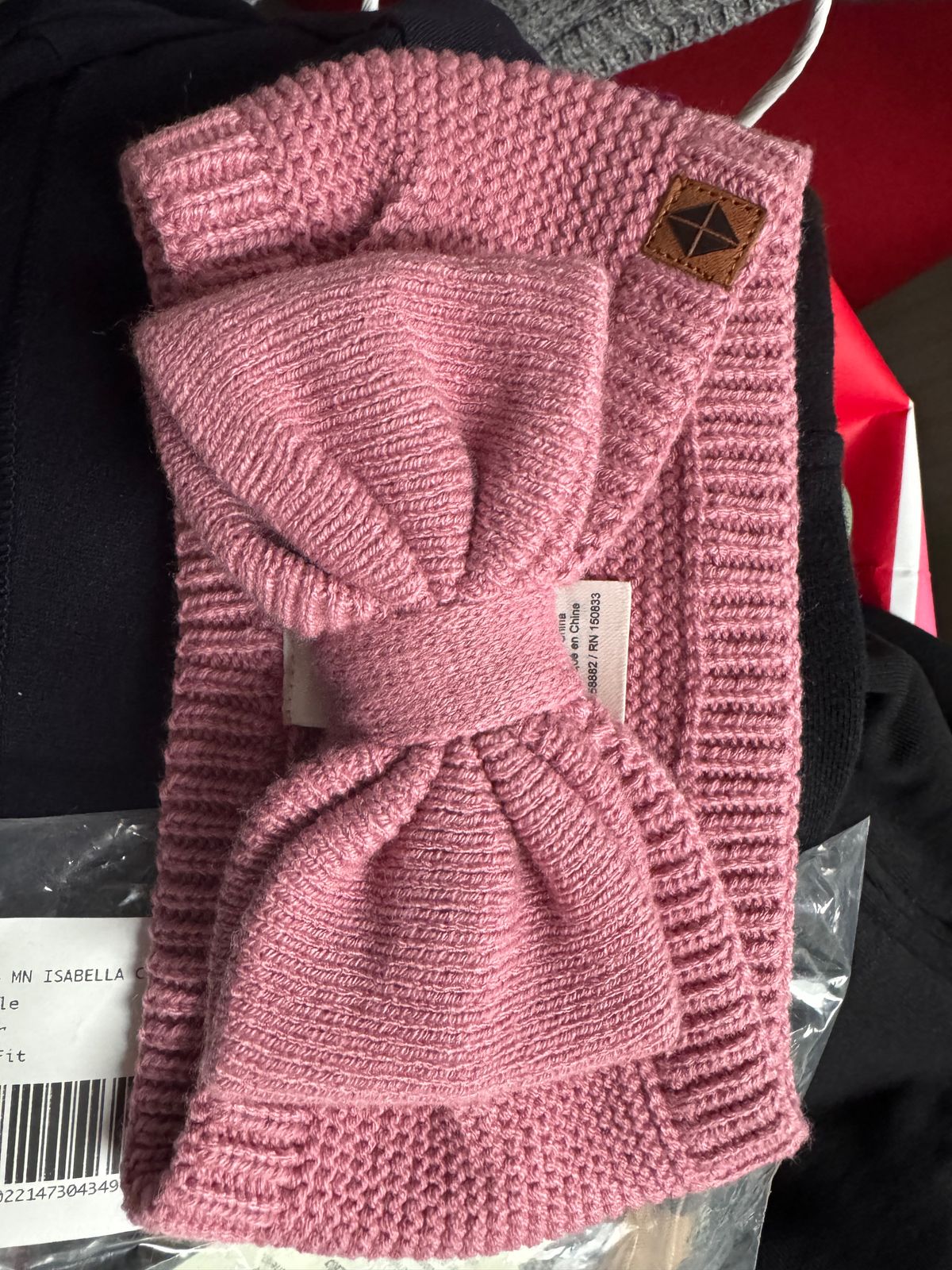 Kate‎ Spade New York Pink Ribbed Knit Bow Headband Ear Warmer Wool Blend NWT kate spade new york Pink Hats for Women for sale | eBay main image 3