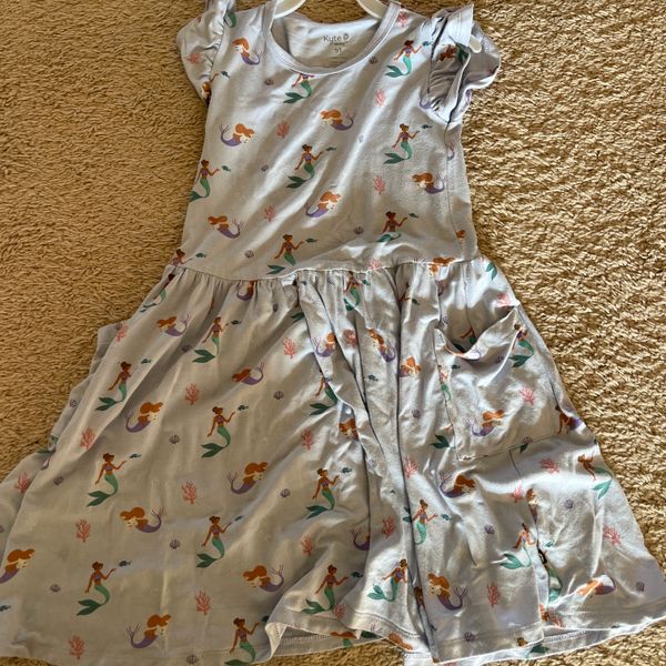 dot dot smile mermaid dress Pocket Dress in Mermaid