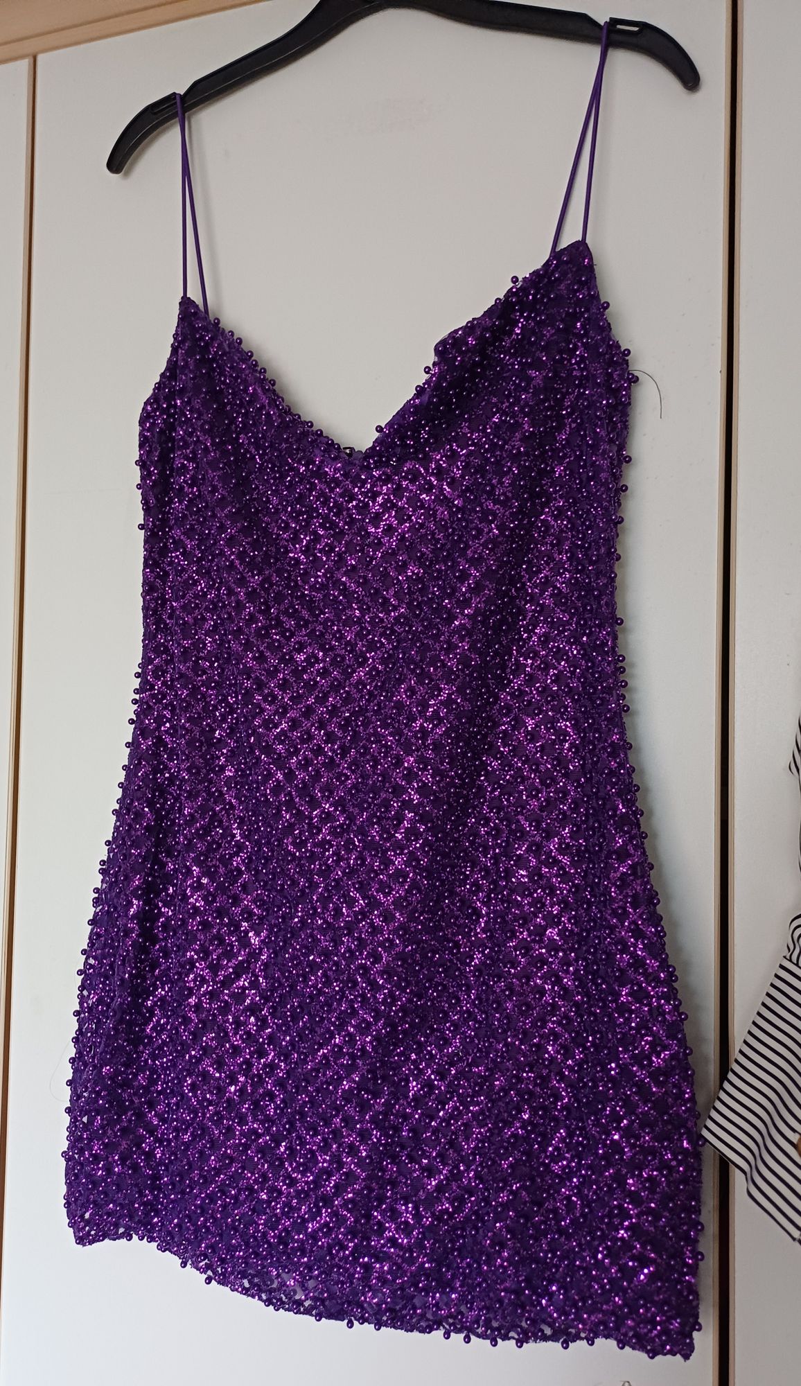 strapless open back dress Purple Pashmina for Weddings main image 0