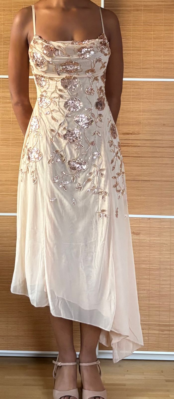 oh polly embellished dress gold Oh Polly Amaya Embellished Bandeau Maxi Dress – The Dress Nook main image 1