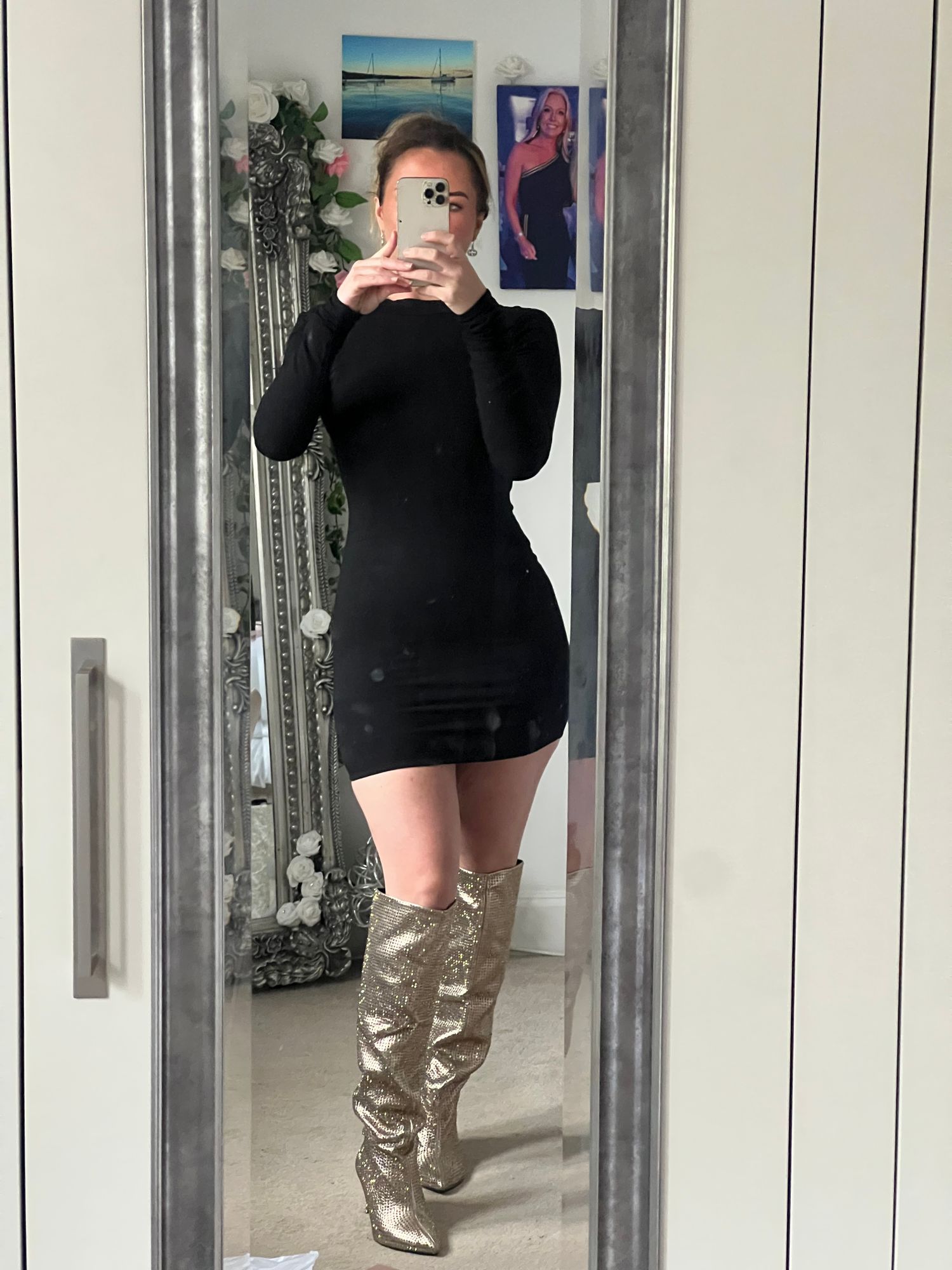 Yara Open-Back Long-Sleeve Mini Dress in Black | Oh Polly Yara Open-Back Long-Sleeve Mini Dress in Black | Oh Polly