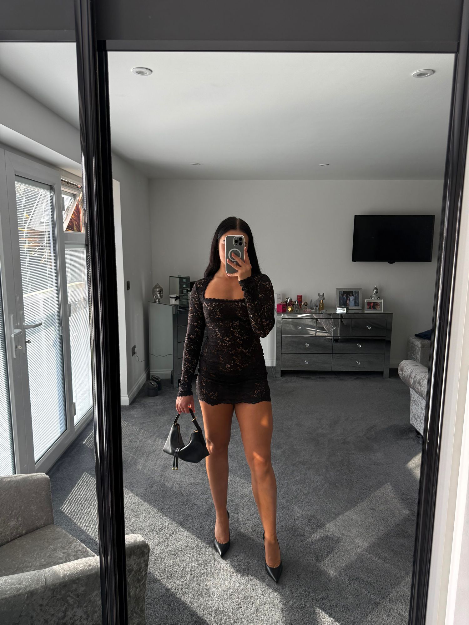 strapless open back dress AIDEN BANDAGE MINI DRESS