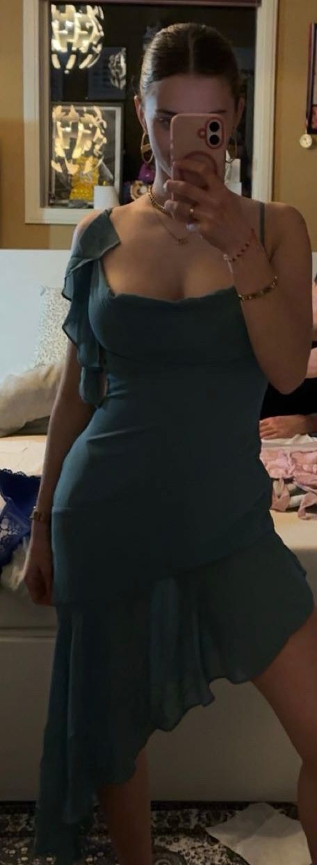 modal ruched layered midaxi dress in deep teal Sandra Scoop Midaxi Dress in Teal – Chic Sculpted Style UK 4 main image 1
