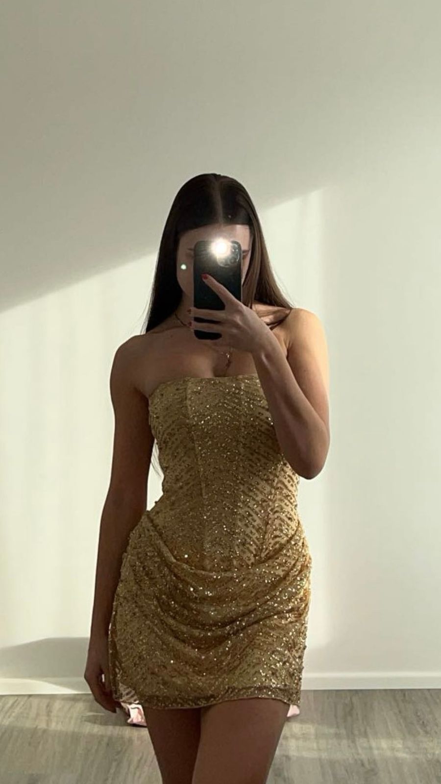green emerald velvet dress Karlie Gold Sequin Mini Dress main image 0