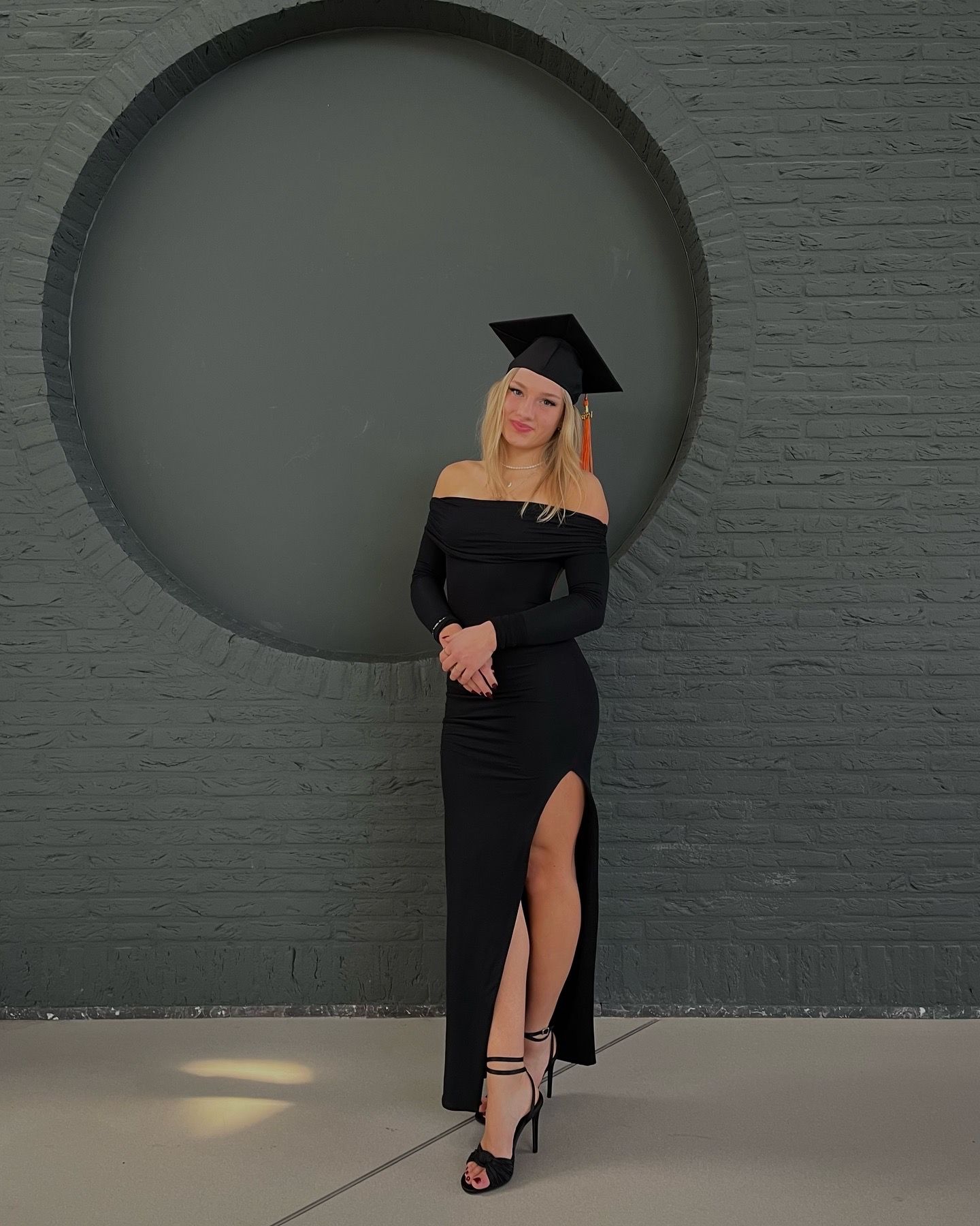 knee length dresses for ladies Oh Polly Honora Modal Off-Shoulder Open-Back Maxi Dress in Black main image 0