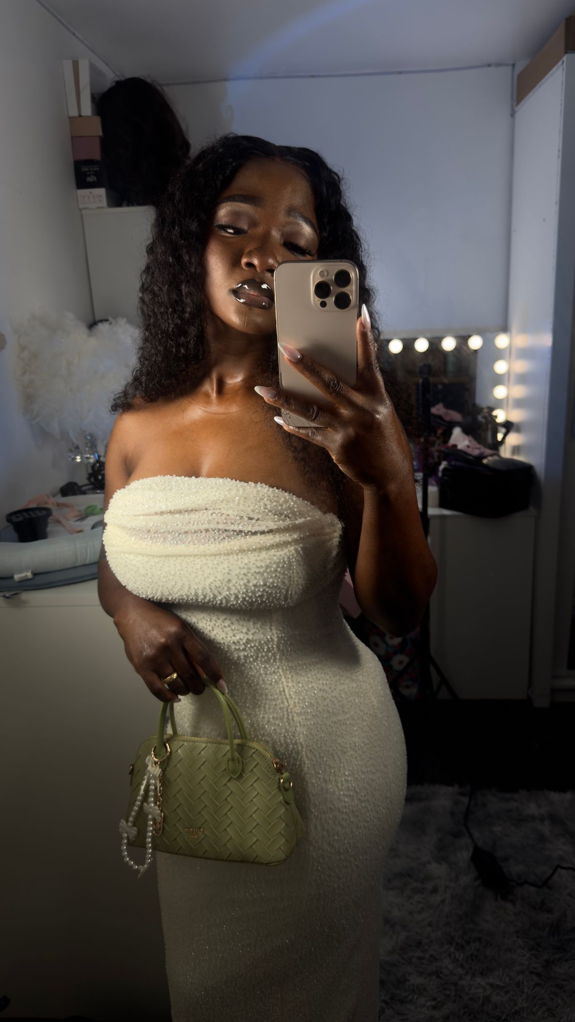 eyelet mini dress white ANGIE Women's Sun-Kissed Stroll Eyelet Lace Embroidered Mini Dress in White