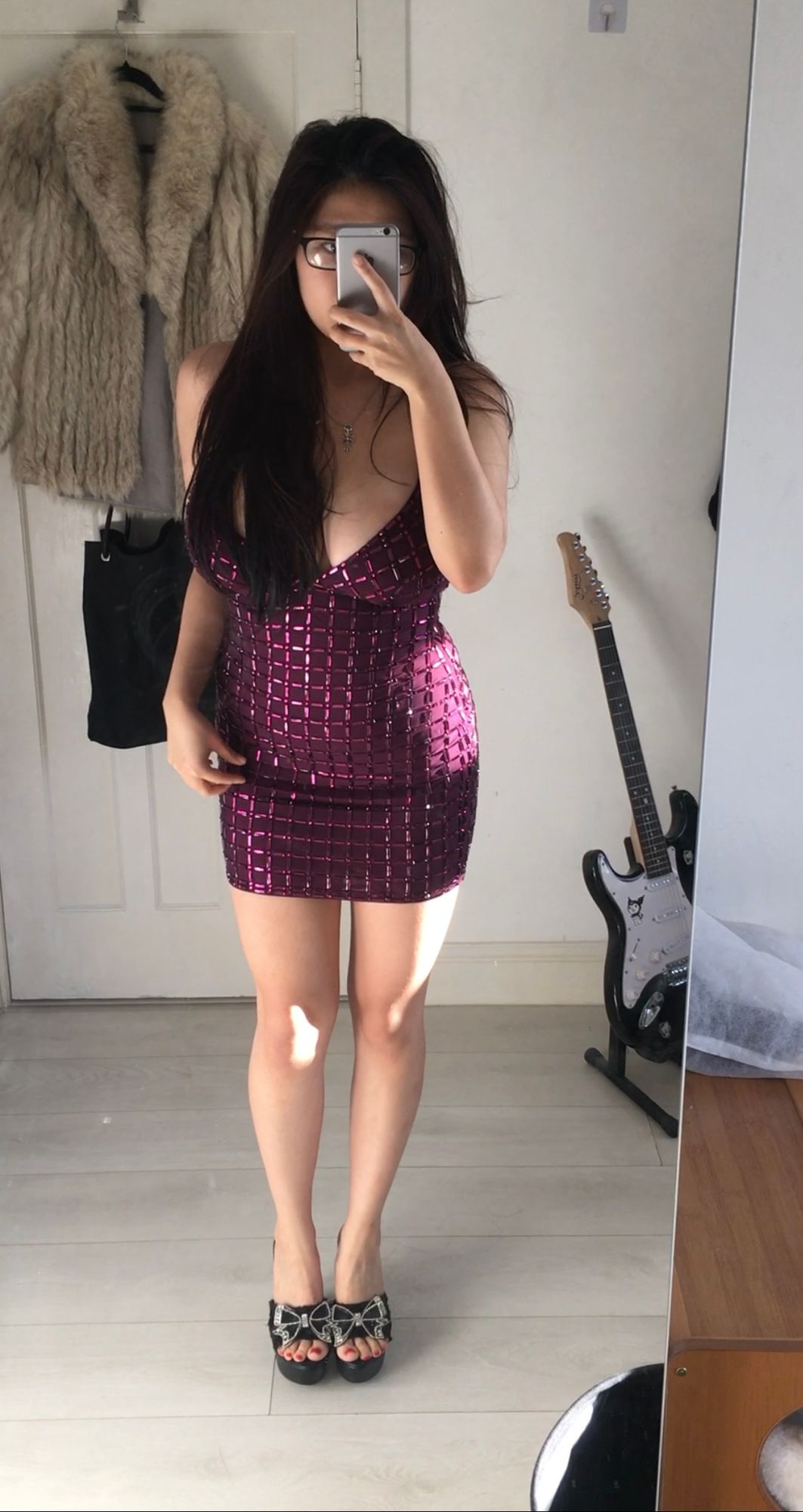 strapless open back dress Andersson Mini Dress Chocolate main image 1