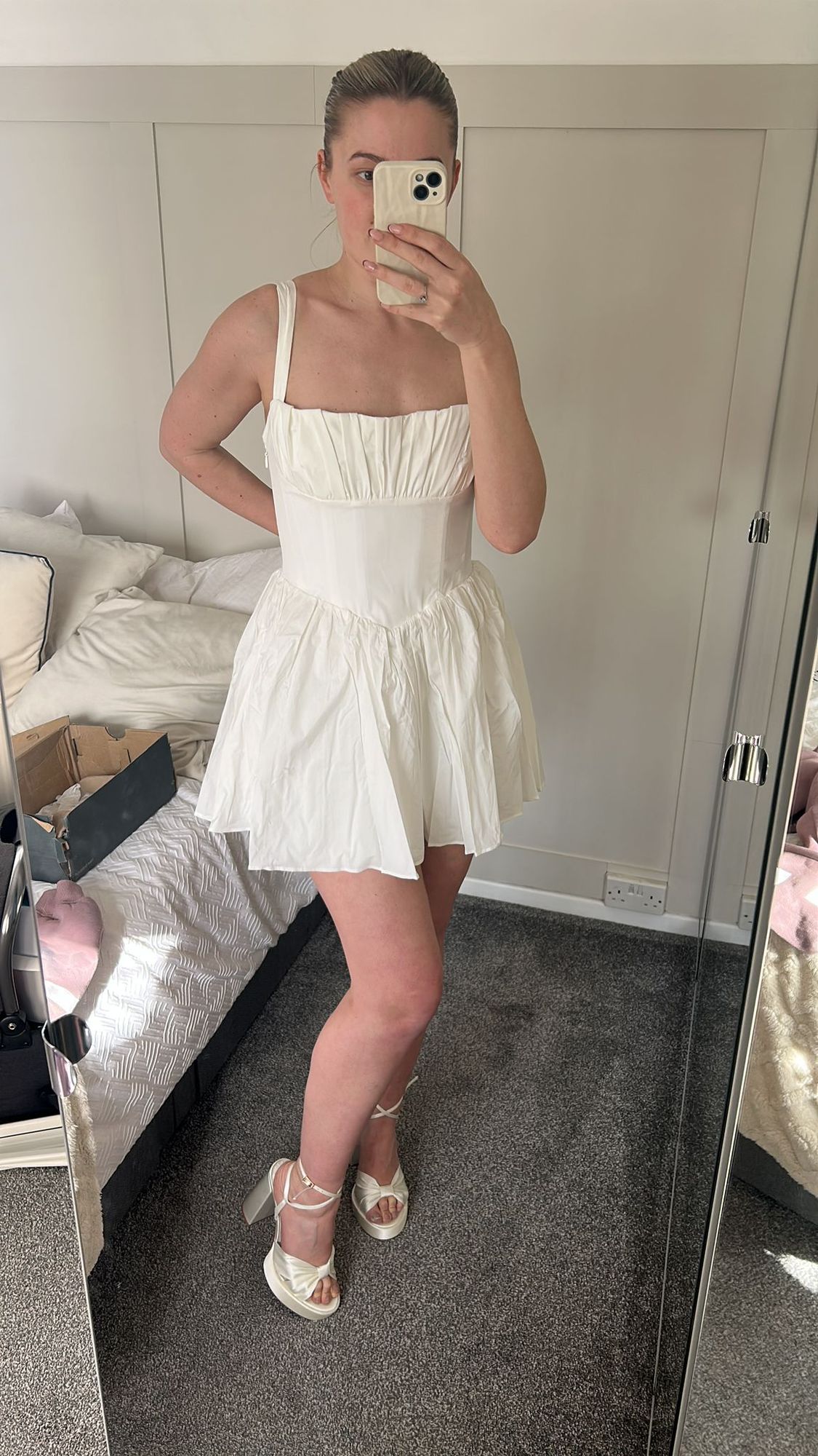 open lace back dress ASHLEYlauren 4691 One Shoulder Beaded Cocktail Dress
