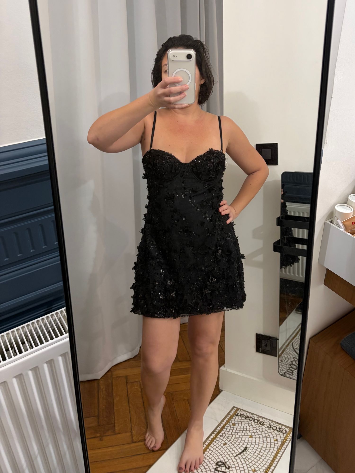 edita mini dress oh polly Embellished Bandeau A-line in Black d237 midi Color:Red White Tartan White Halter Satin Tea-Length and comes with detachable