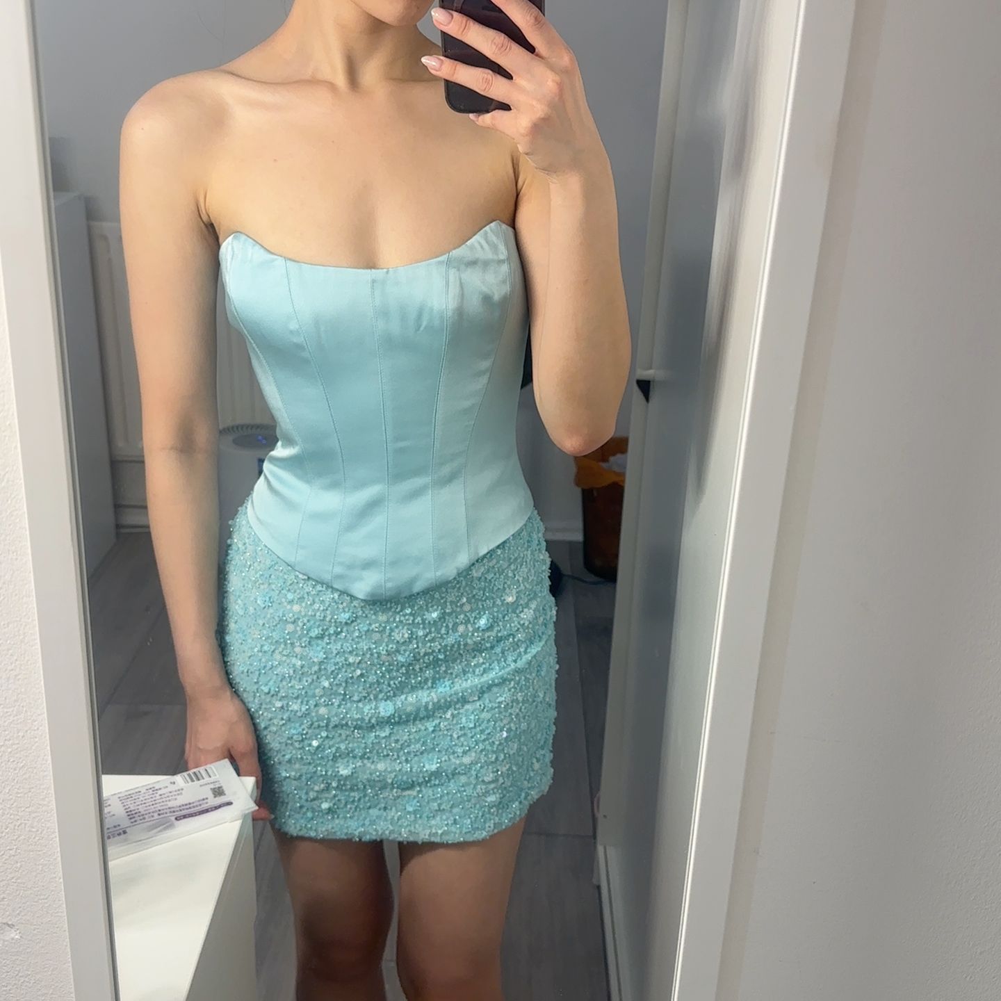 french connection crochet dress Nellis Cotton flapper dress Female Long Sleeve Corset Style:Q1450-2 The Nellis Square Neck