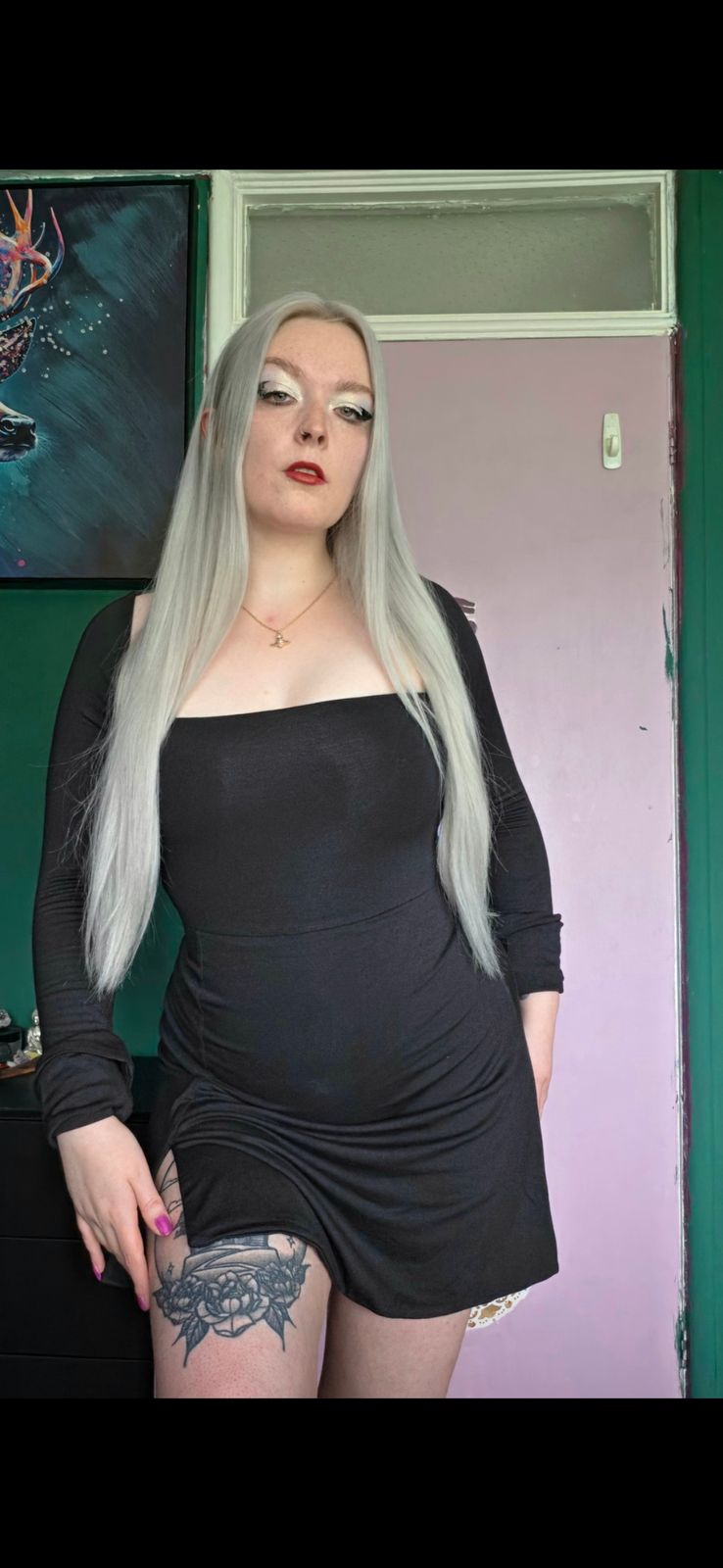 baize square neck long sleeve mini dress in black Baize Square Neck Long Sleeve Mini Dress in Black