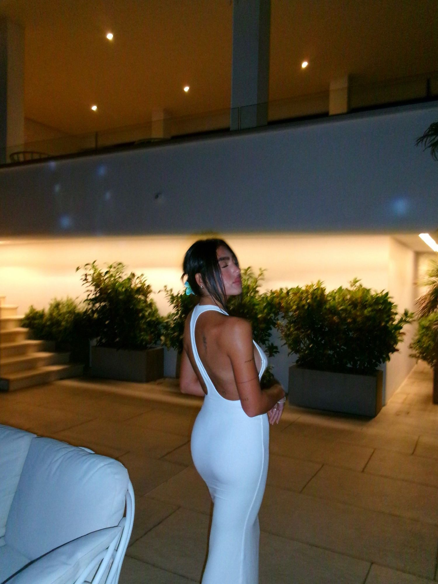 Imelda Modal Racerback Maxi Dress in White | Oh Polly